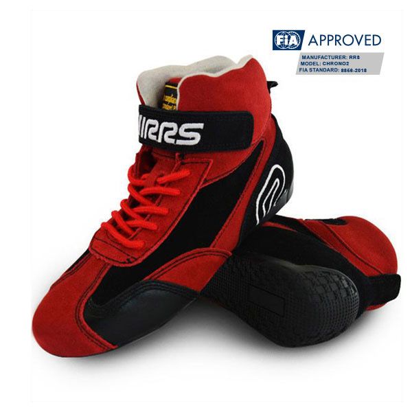 RRS FIA Fireproof Racing Boots - Red