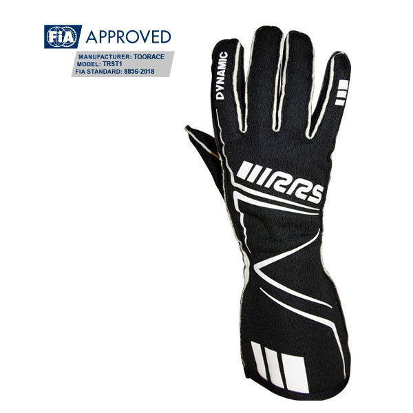 RRS Dynamic 2 Racing Gloves (Black) - FIA Approved (8856-2018)