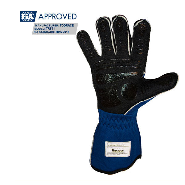 RRS Dynamic 2 Racing Gloves (Blue) - FIA Approved (8856-2018)