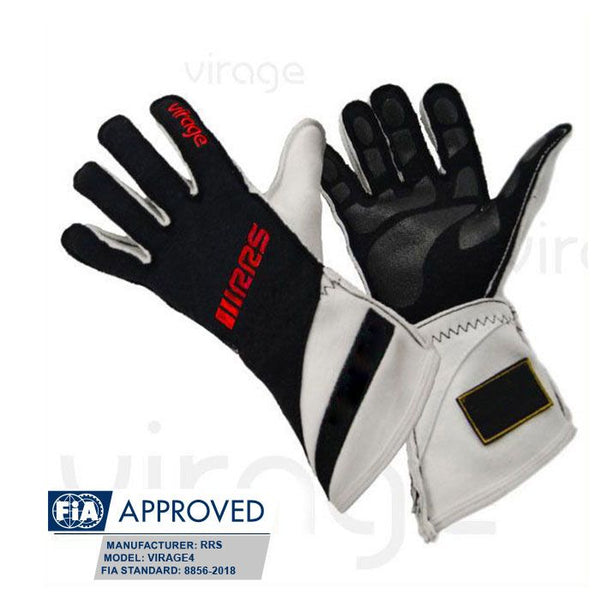 RRS Virage2 Racing Gloves  (Black/Red) - FIA Approved (8856-2018)