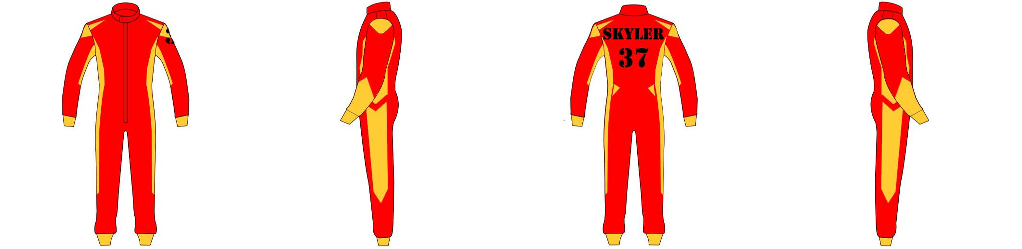 Racesuit Template Design 04