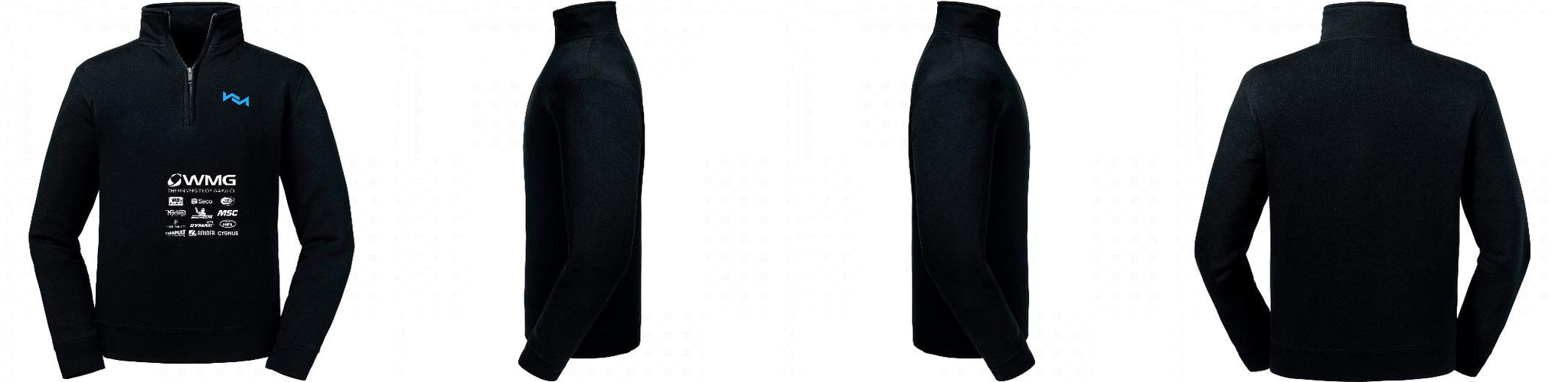 Printed Inhouse Zip Neck Jumper