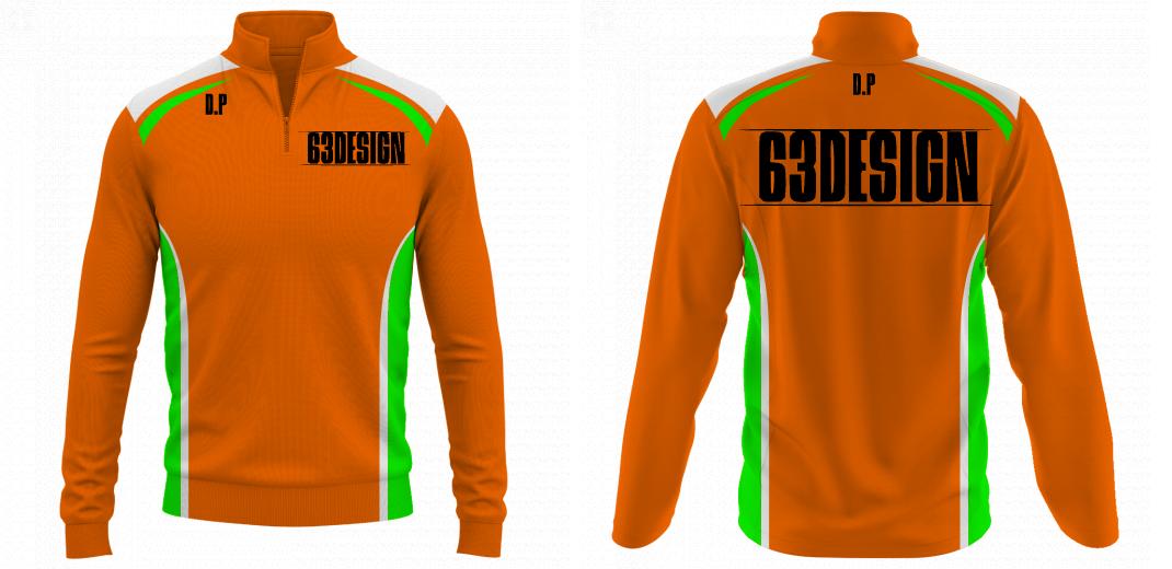 Zip Neck Jumper Design 1