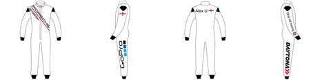 Embroidered Kartsuit Template Design 12 - Blank