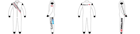 Embroidered Kartsuit Template Design 12 - Blank