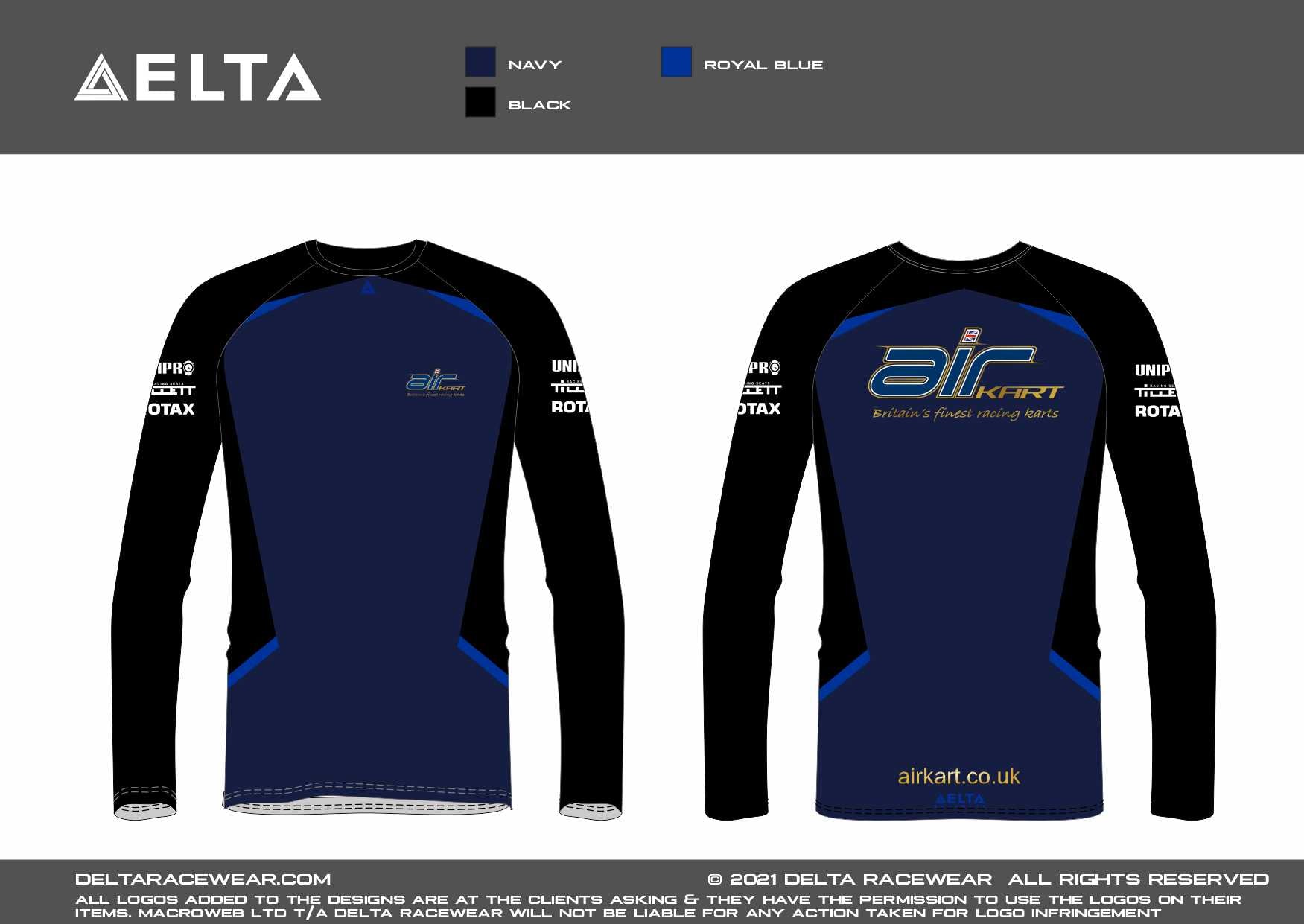 AirKart Sublimated Kid's Baselayer