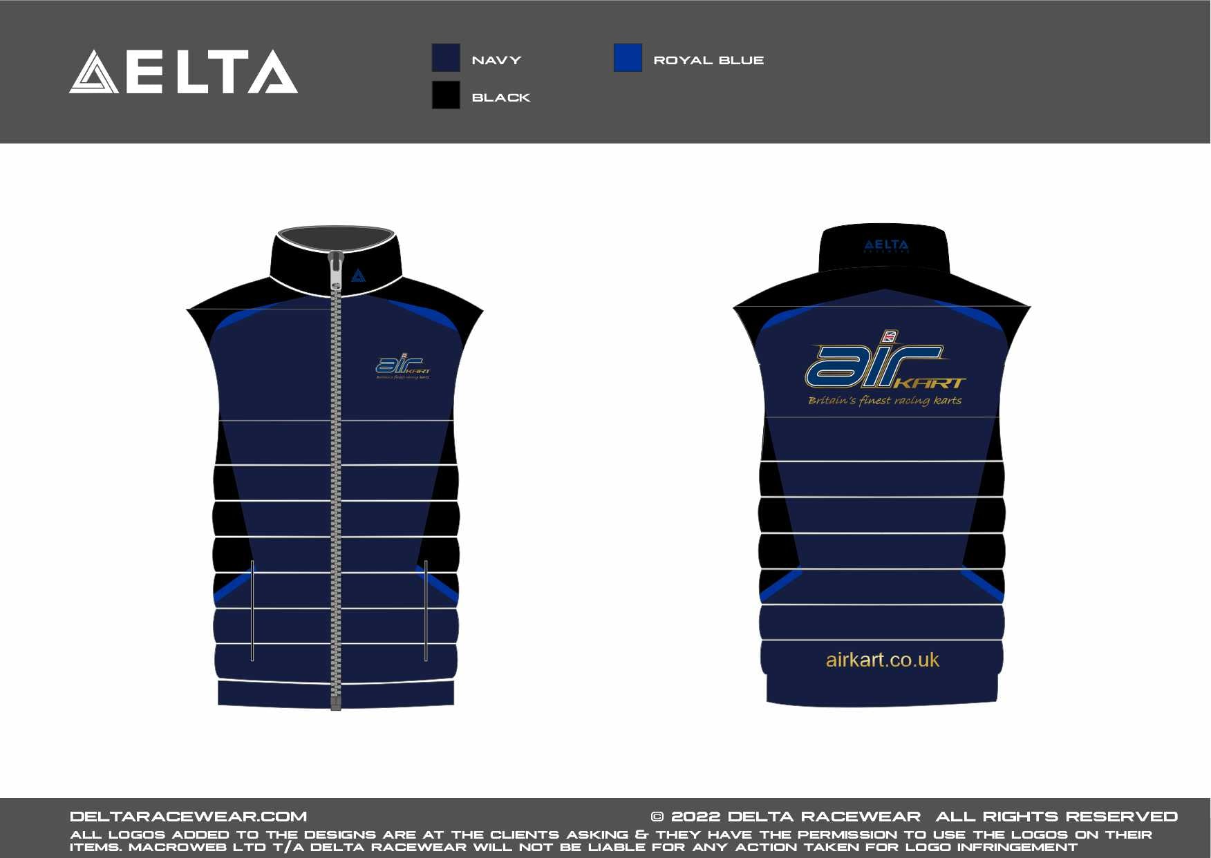 AirKart Sublimated Men's Bodywarmer