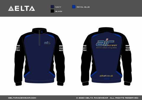 AirKart Sublimated Men's Zip Neck Jumper