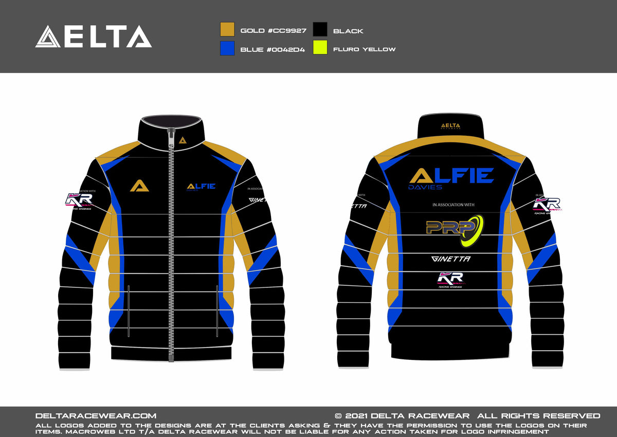 Alfie Davies/PRP 2024 Sublimated Padded Jacket – Delta Racewear