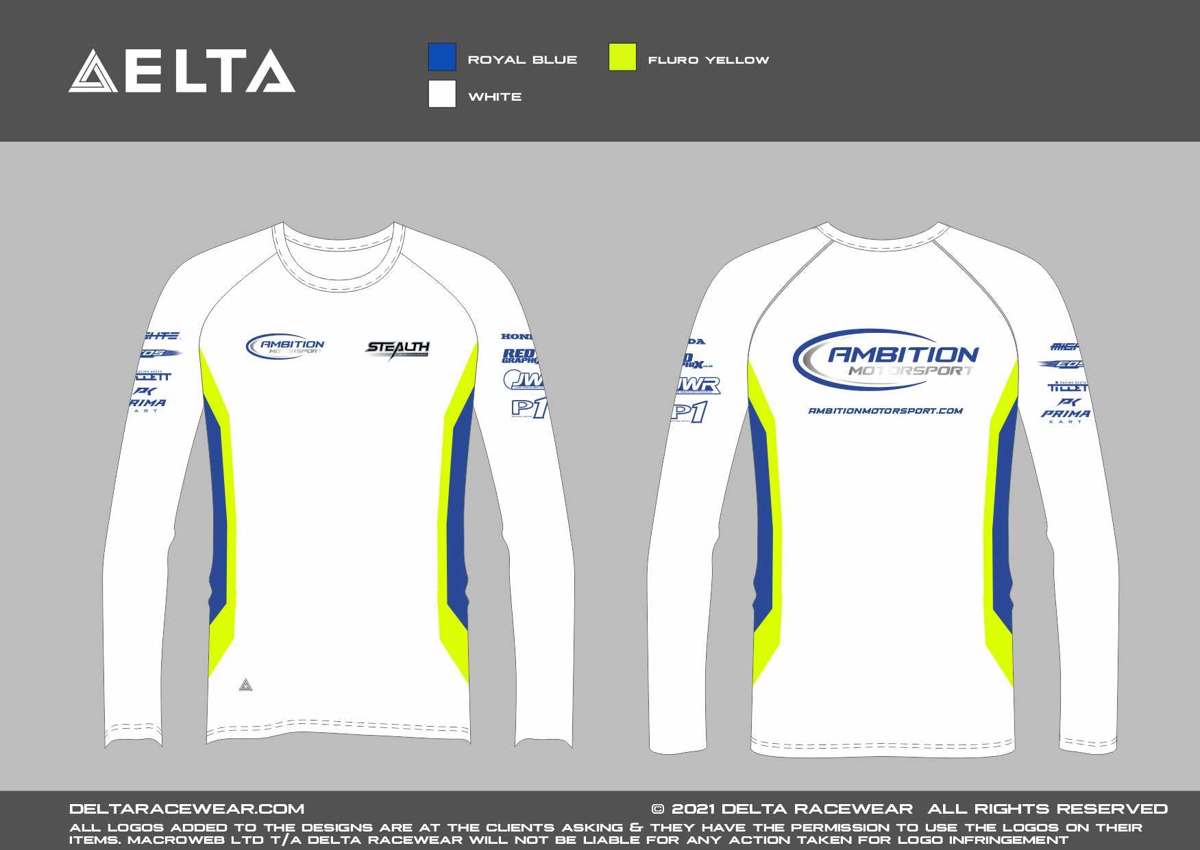 Ambition Motorsport Sublimated Kid's Baselayer