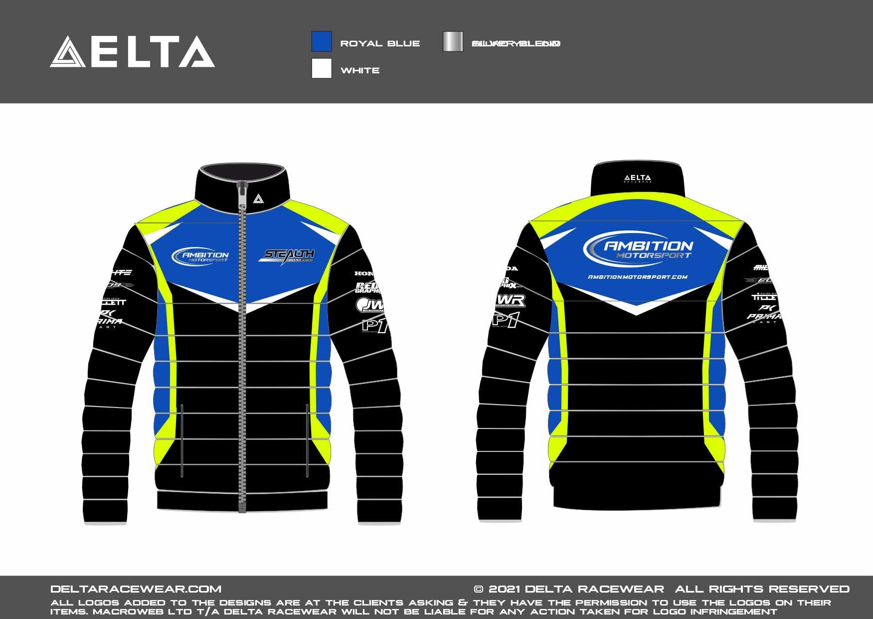 Ambition Motorsport Sublimated Women's Padded Jacket