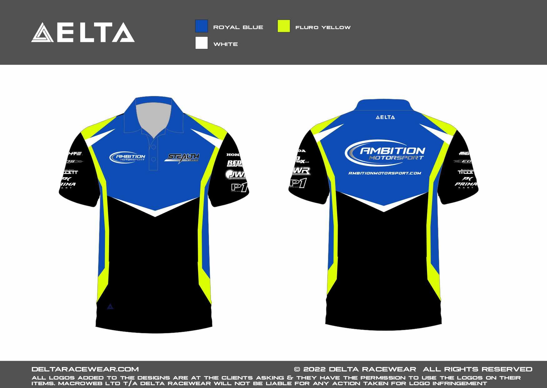 Ambition Motorsport Women's Sublimated Polo Shirt