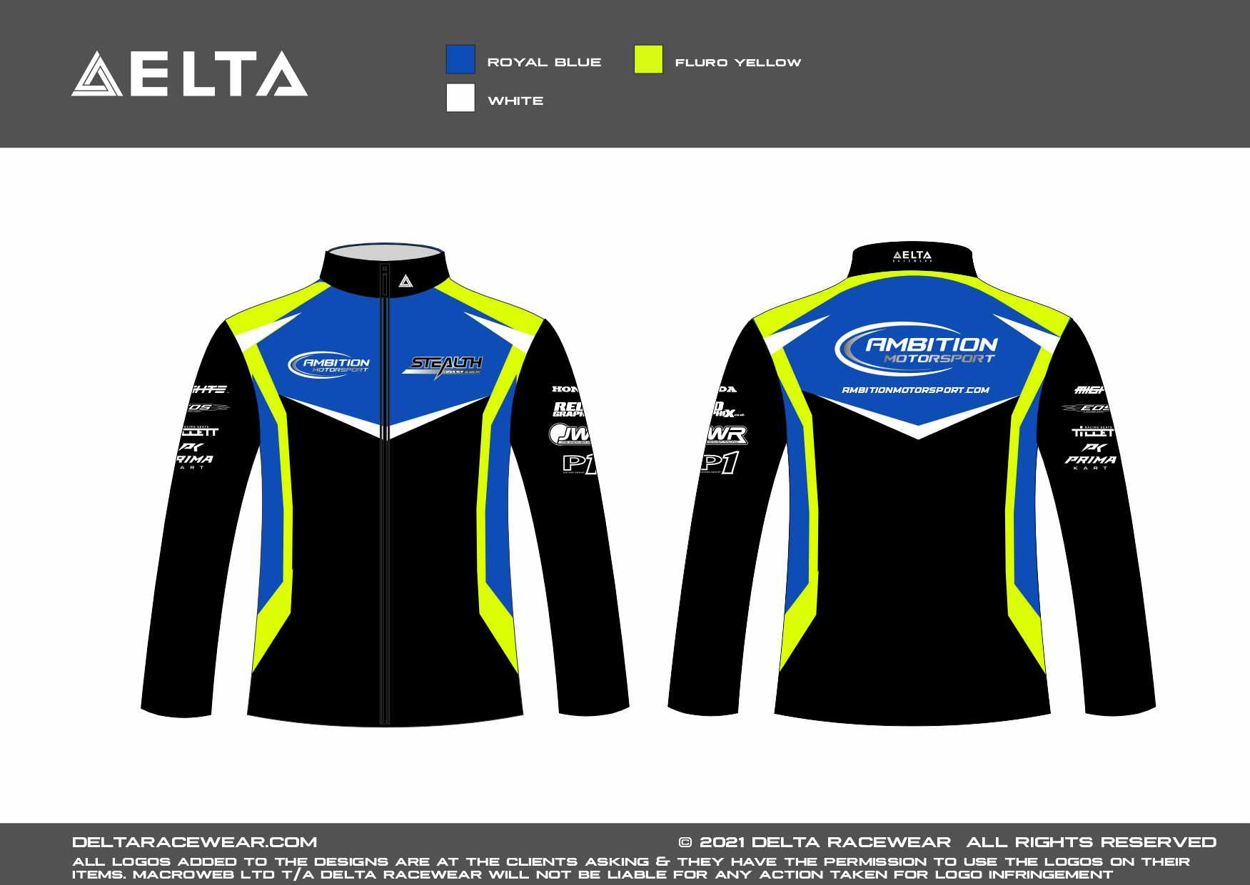 Ambition Motorsport Sublimated Kid's Softshell Jacket