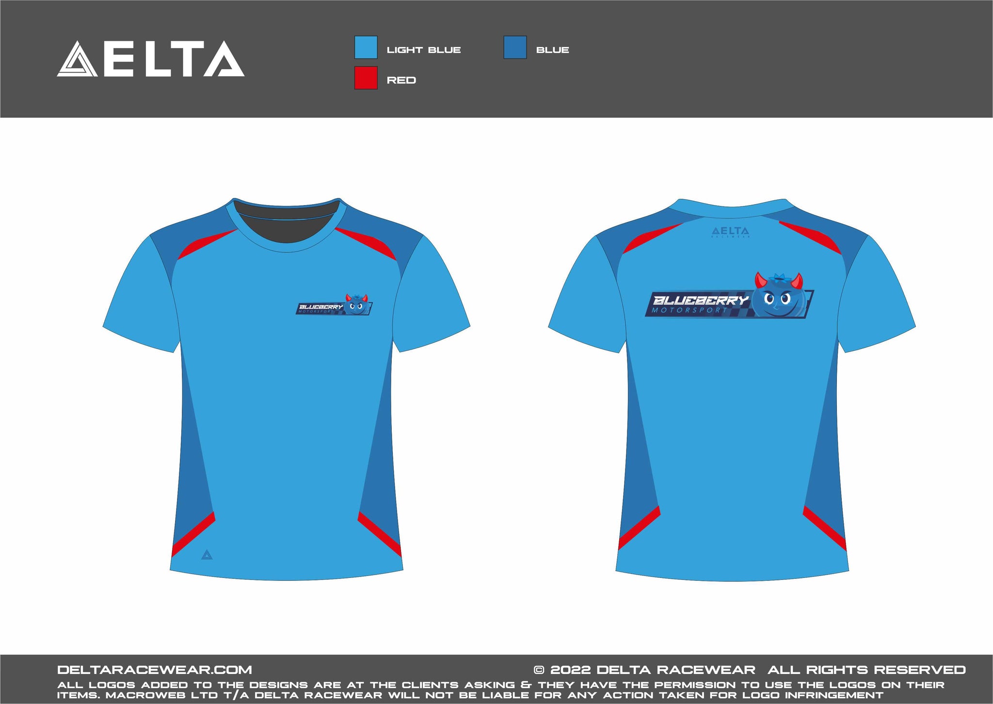 Blueberry Motorsport Sublimated Men's T-Shirt