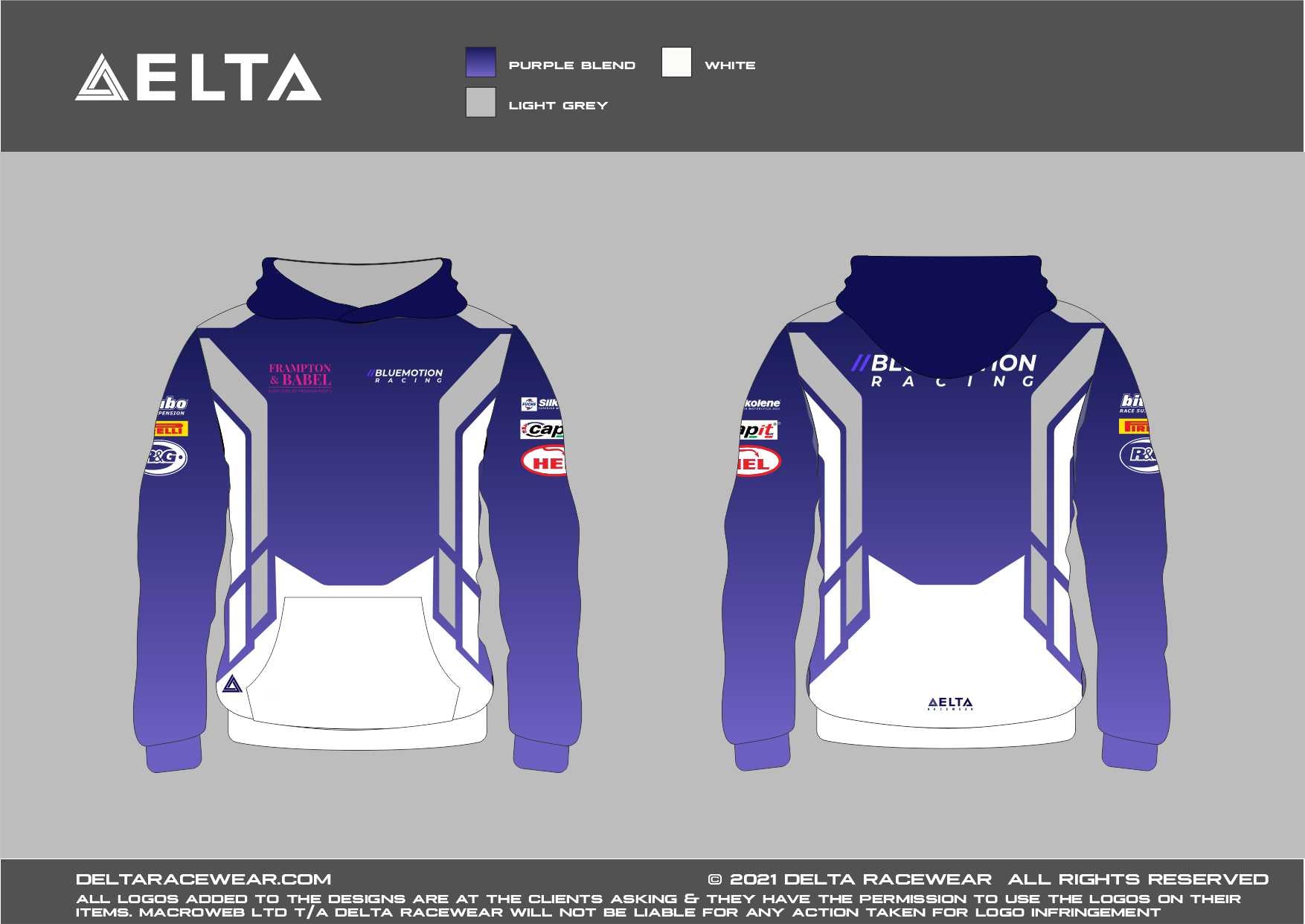 BlueMotion Racing Sublimated Men's Hoodie – Delta Racewear