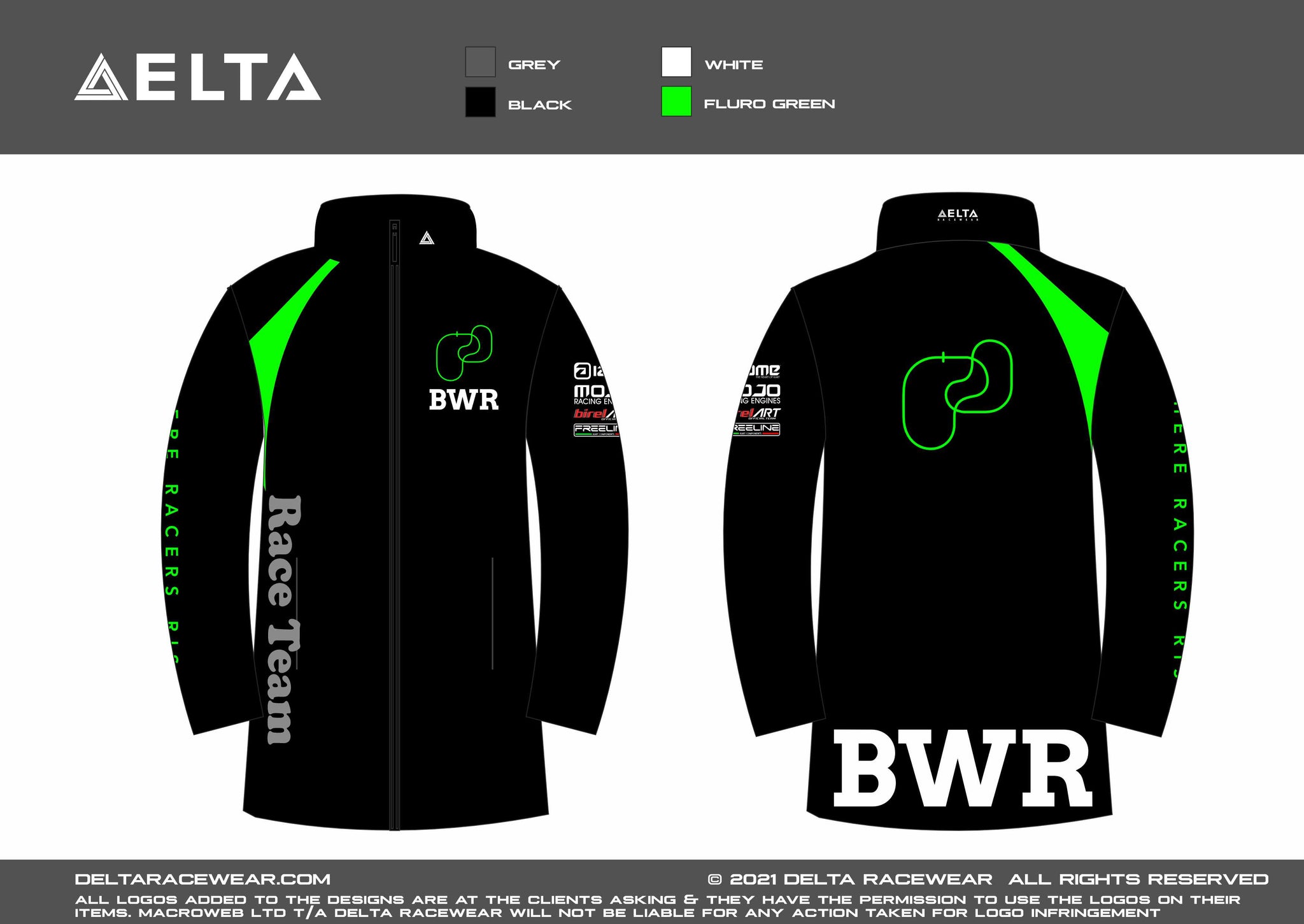 BWR Sublimated Women's Winter Coat