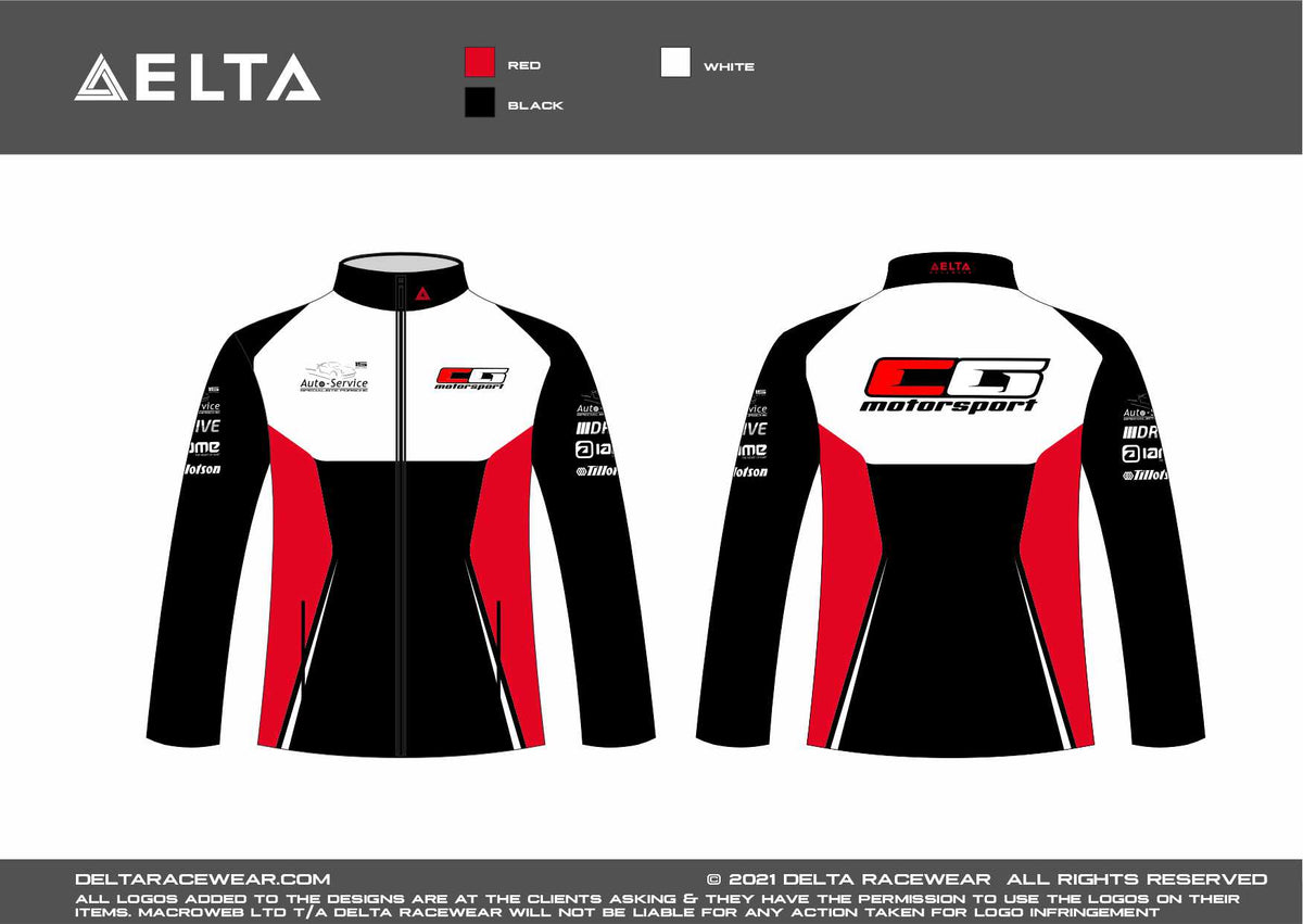Delta Racewear CG Motorsport Sublimated Softshell Jacket – Delta Racewear