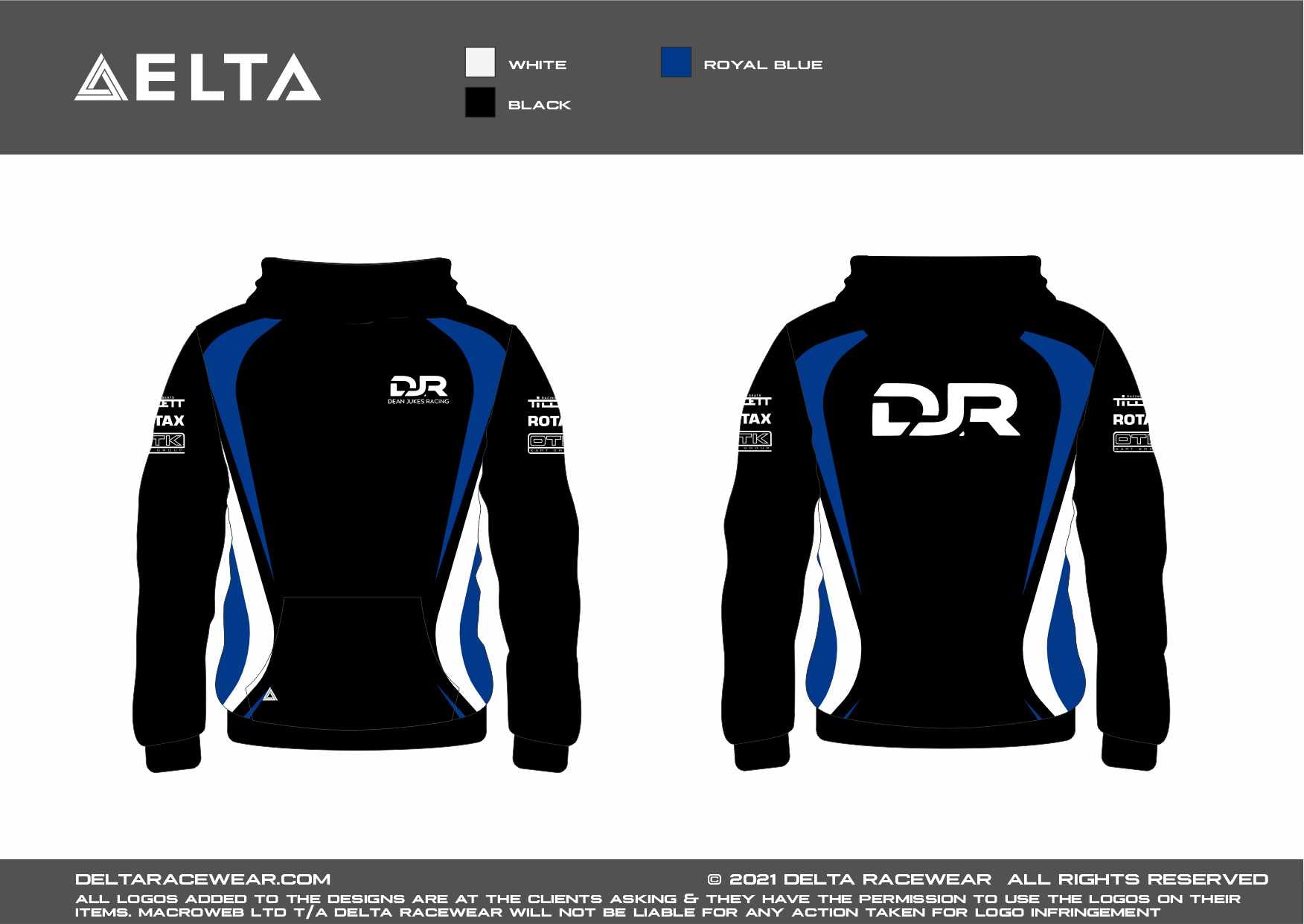 DJR Racing Sublimated Men's Hoodie