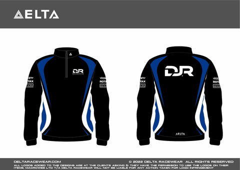 DJR Racing Sublimated Women's Zip Neck Jumper