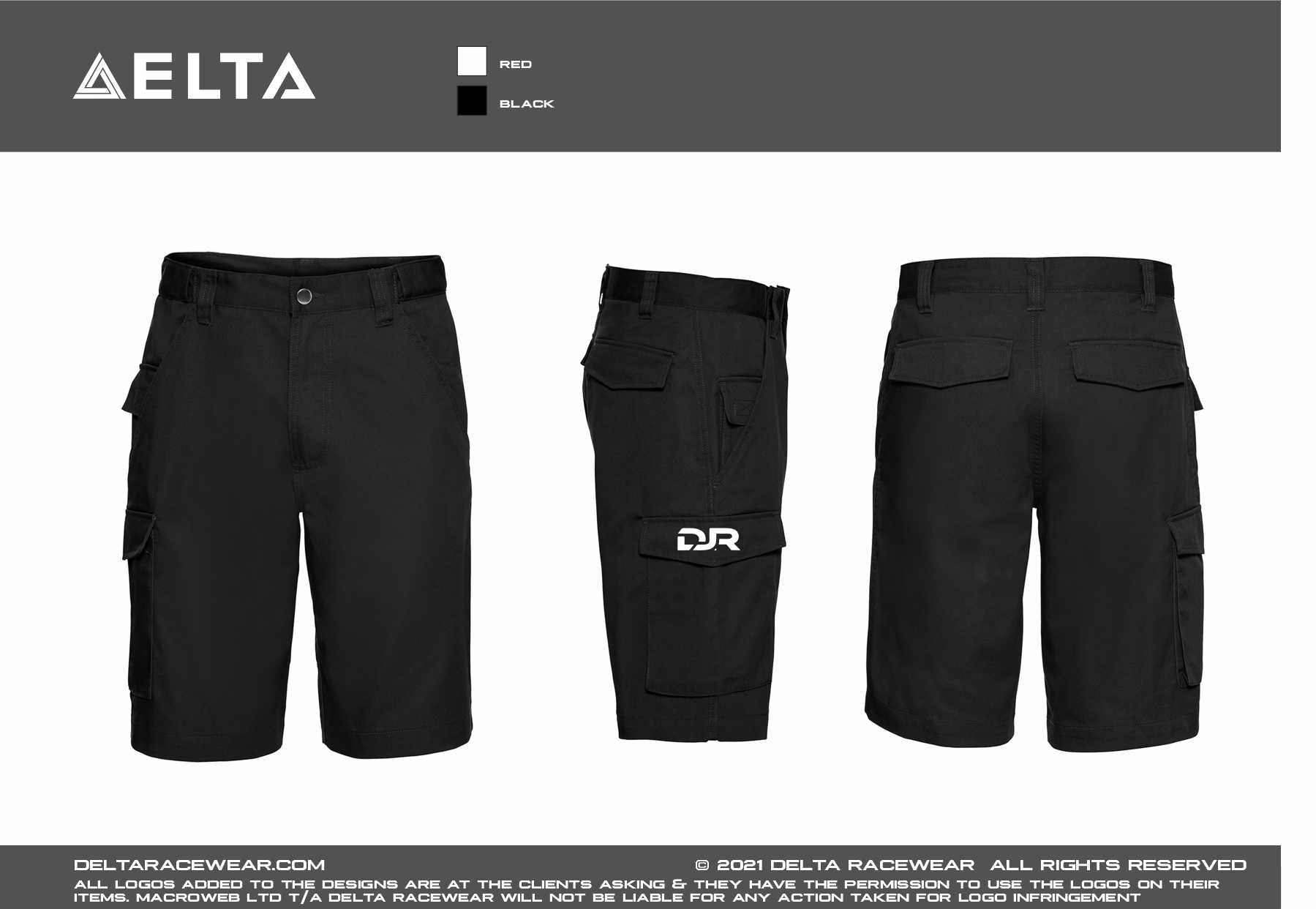 DJR Racing Embroidered Shorts