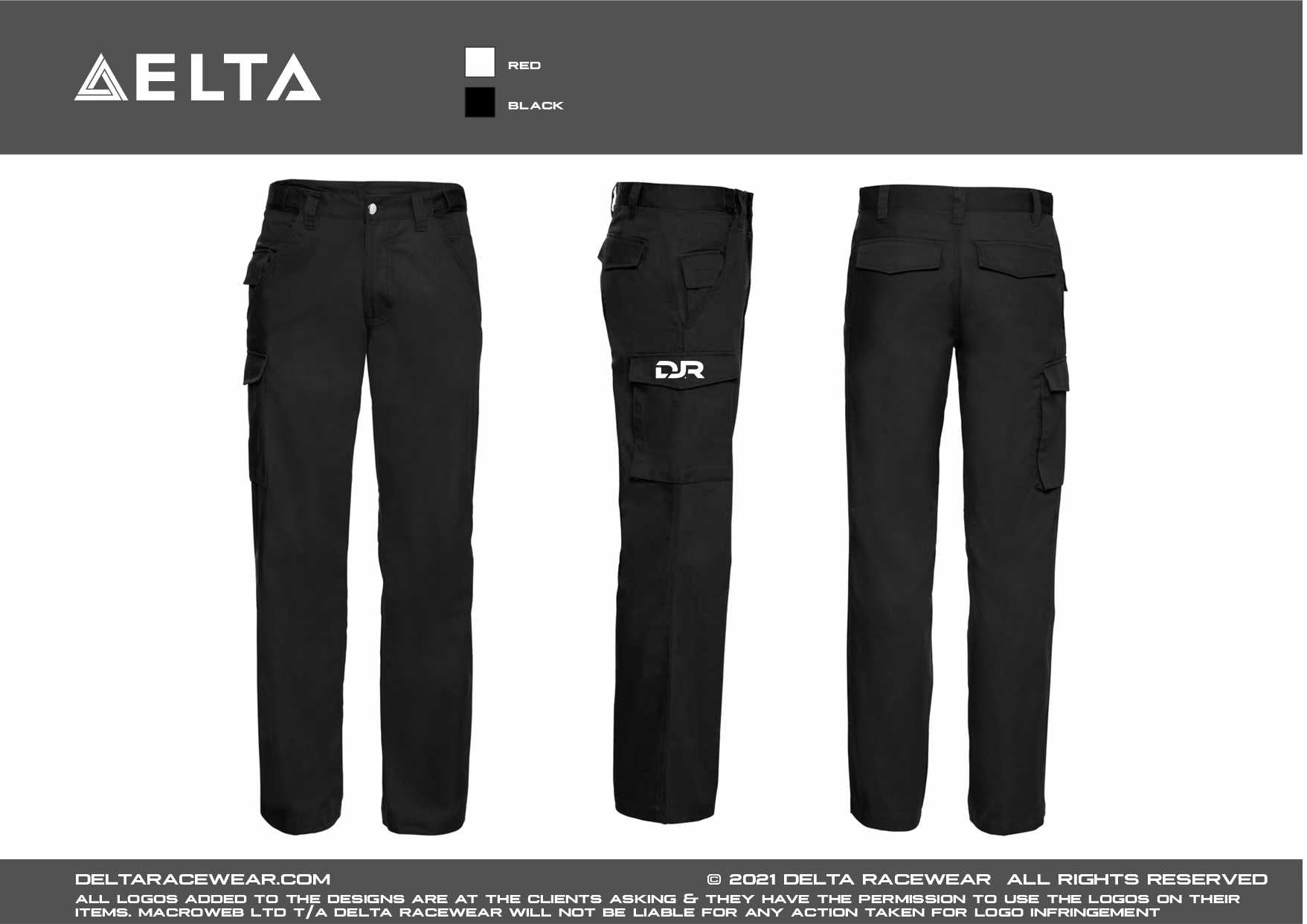 DJR Racing Embroidered Trousers