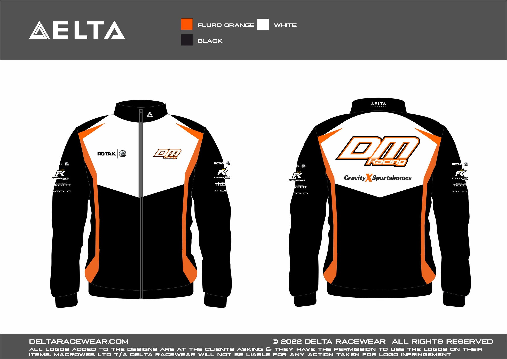 DM Racing Sublimated Women's Track Top