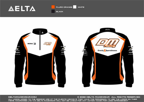 DM Racing Sublimated Women's Zip Neck Jumper