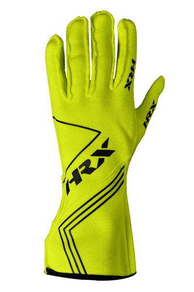HRX Racer Evoluzione Fluro Yellow FIA 8856-2018 Gloves