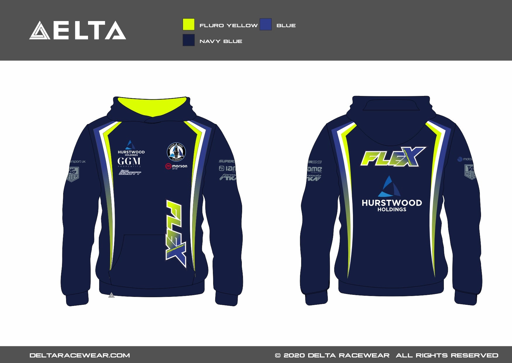 Flex Motorsport Custom Sublimated Womens Hoodies