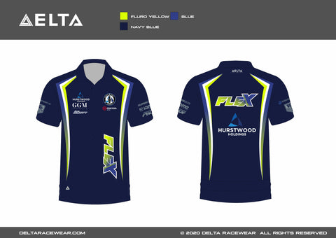 Flex Motorsport Custom Sublimated Women's Polo Shirts