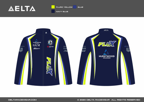 Flex Motorsport Custom Sublimated Men's Softshell Jackets