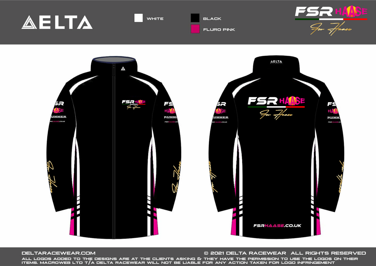 Delta Racewear Official FSR Haase 2026 Sublimated Men's Winter Coat – Delta Racewear