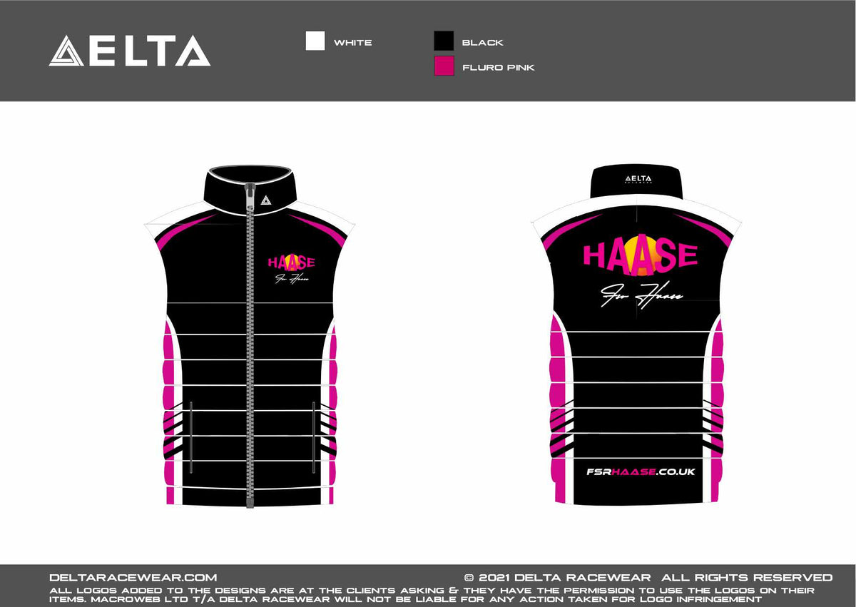 Delta Racewear Official FSR Haase 2025 Sublimated Kid's Bodywarmer – Delta Racewear