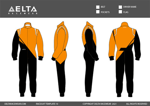 Embroidered Kartsuit Template Design 10
