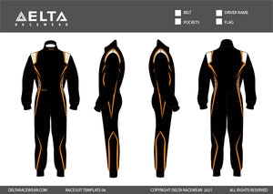 Embroidered Kartsuit Template Design 06