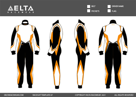 Embroidered Kartsuit Template Design 07
