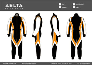 Embroidered Kartsuit Template Design 08