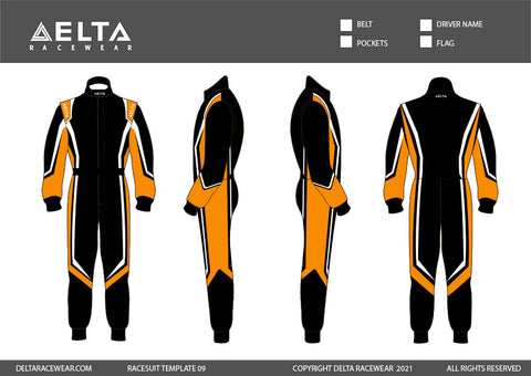 Embroidered Kartsuit Template Design 09