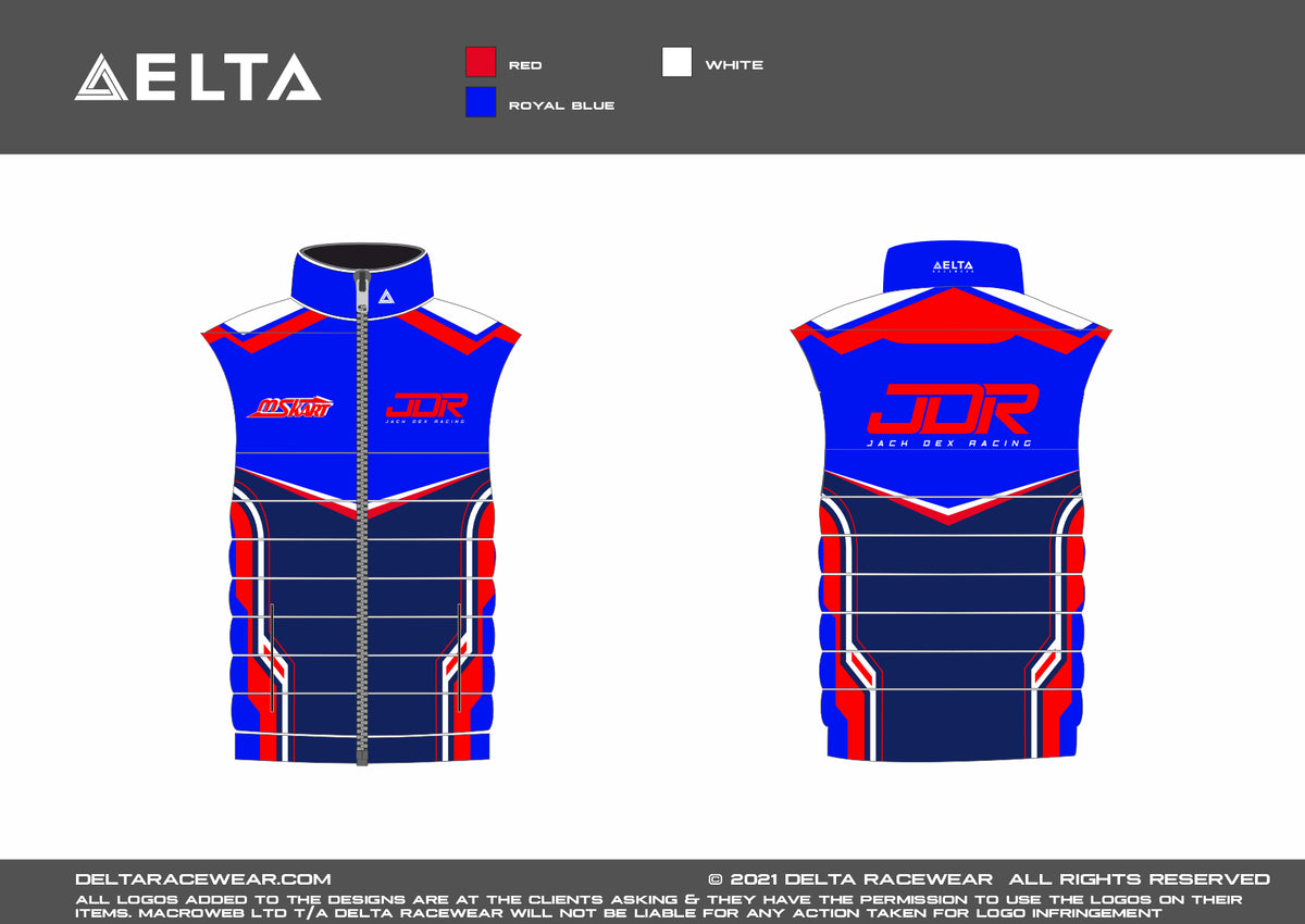 Delta Racewear JDR Men's Bodywarmer – Delta Racewear