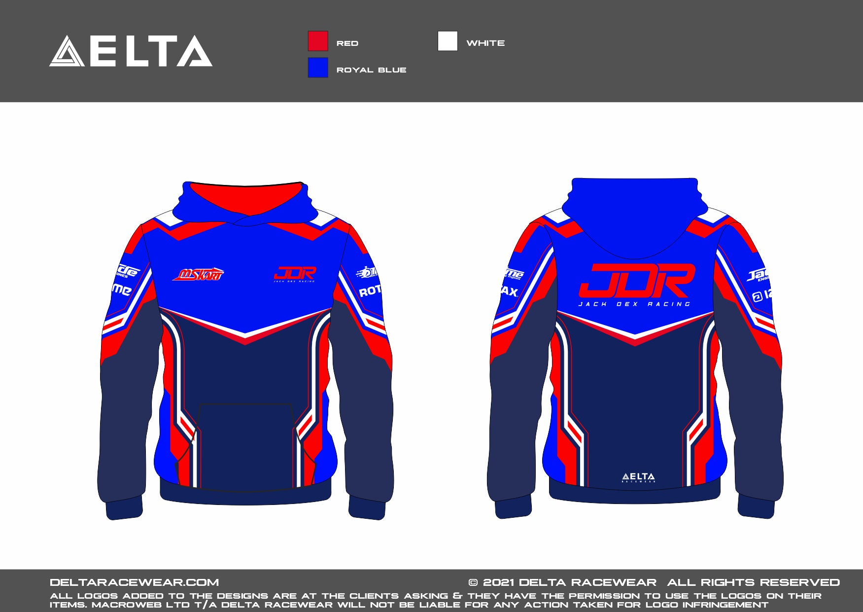 JDR Sublimated Men's Hoodie