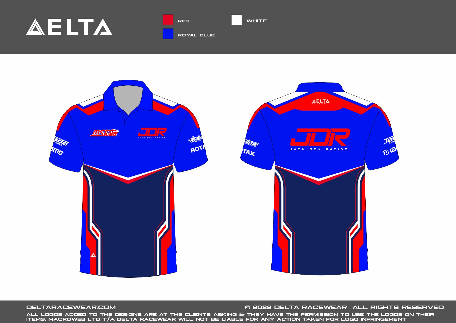 JDR Sublimated Men's Polo Shirt