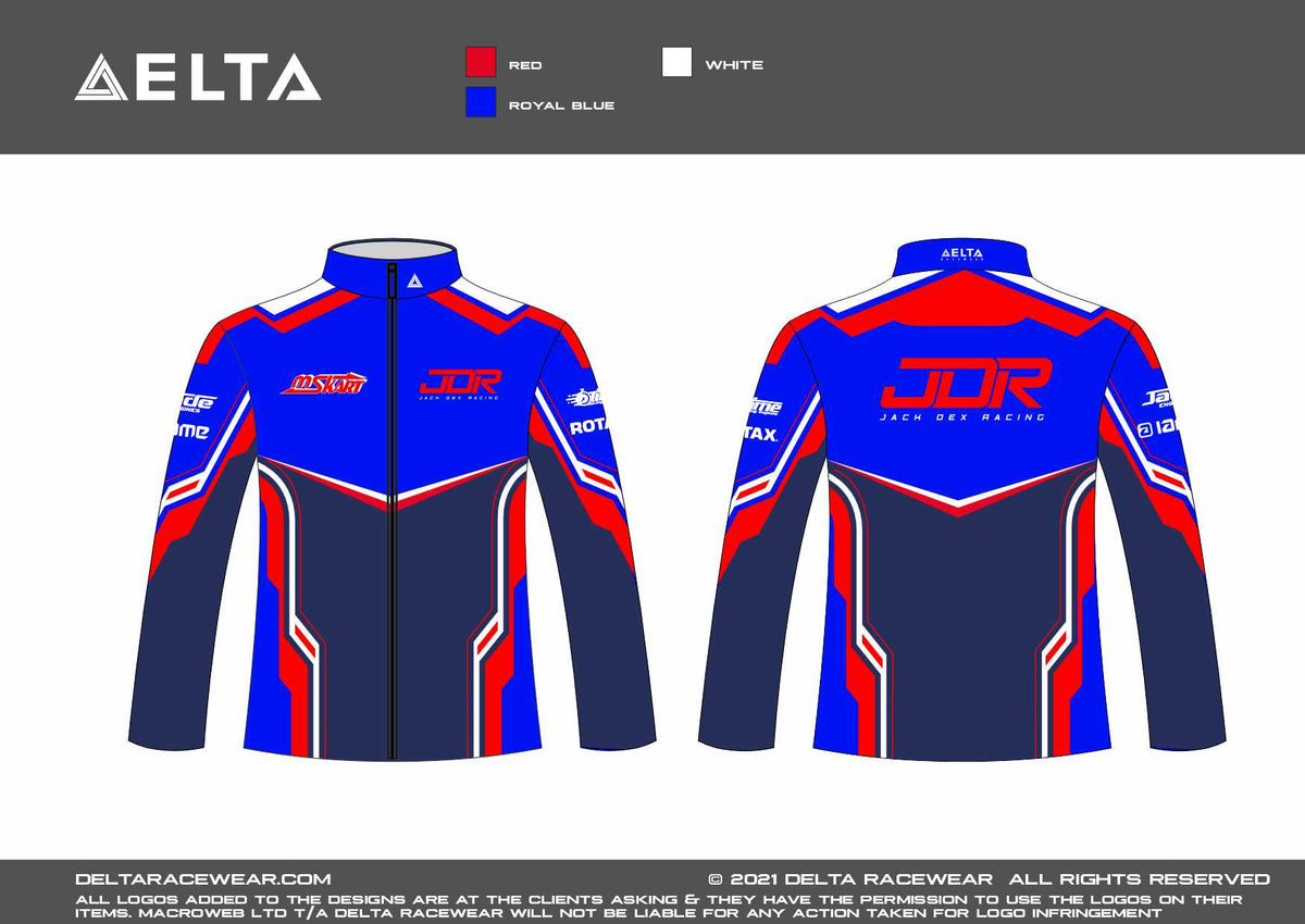 JDR Sublimated Men's Softshell – Delta Racewear