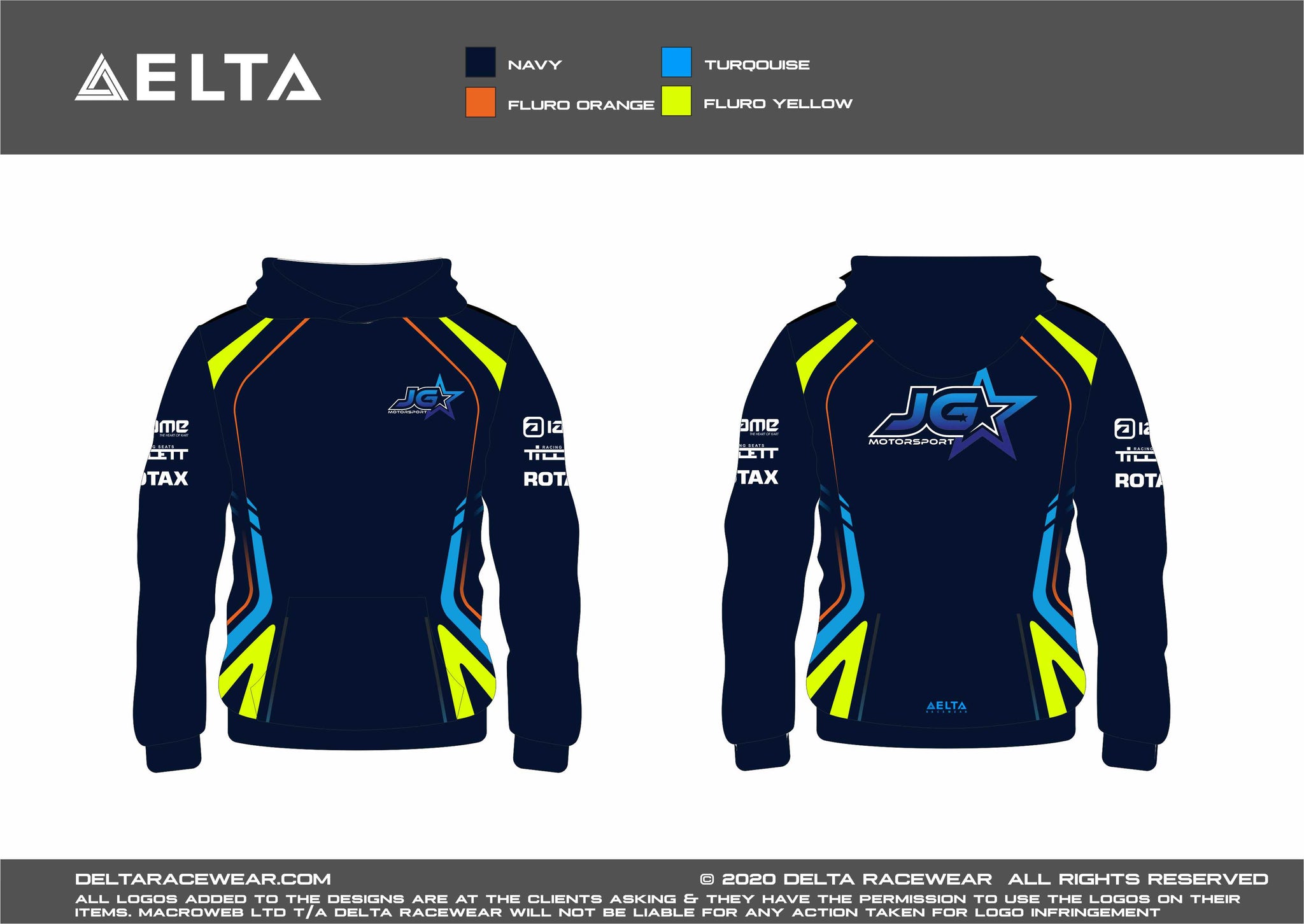 JG Motorsport Sublimated Men's Hoodie