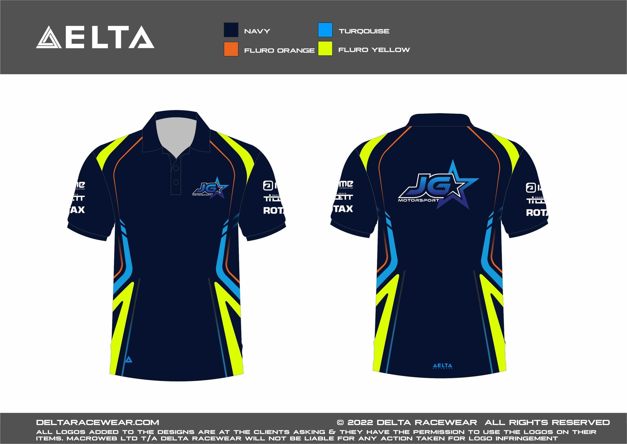 JG Motorsport Sublimated Men's Polo Shirt