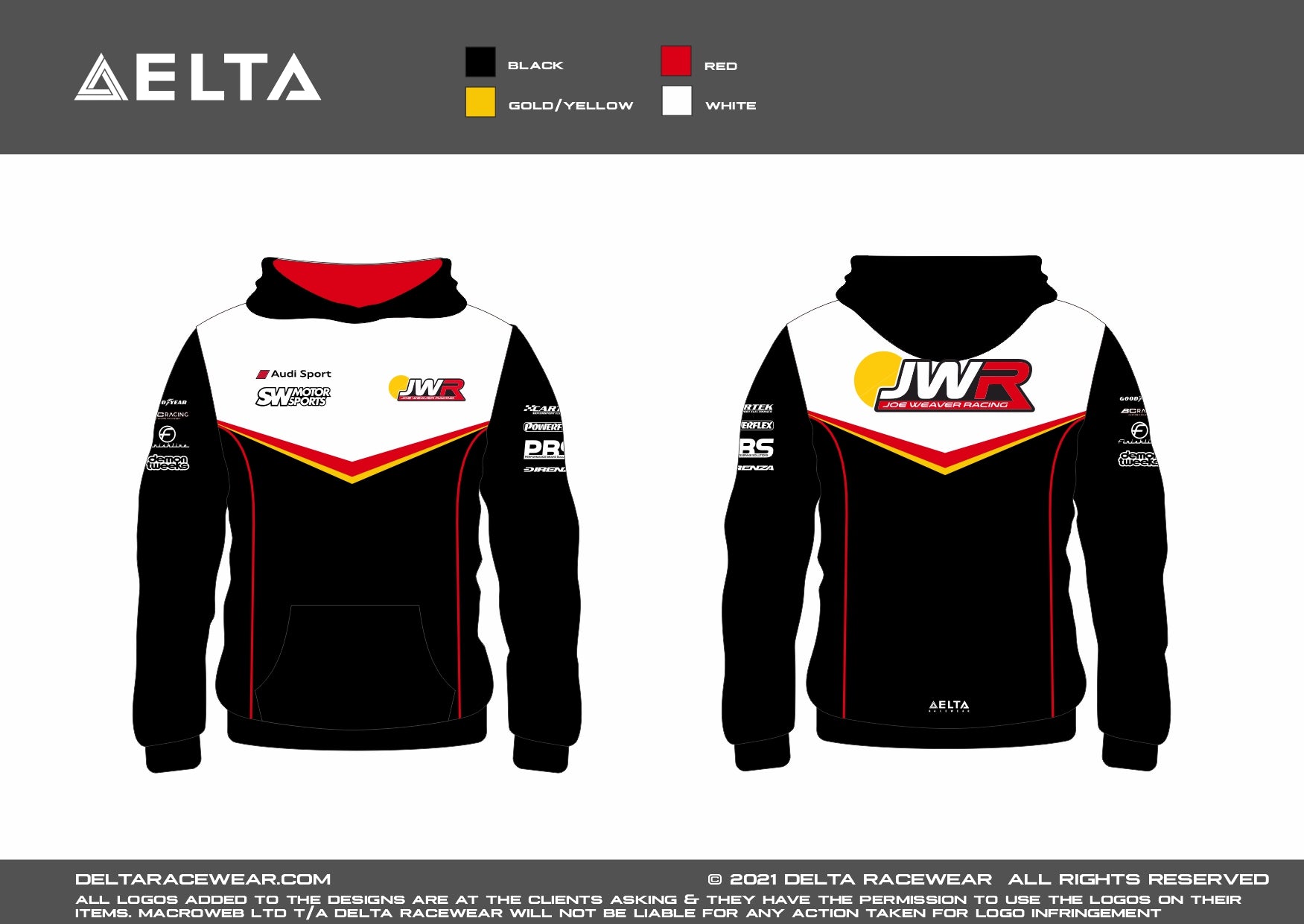 JWR Racing Sublimated Kid's Hoodie