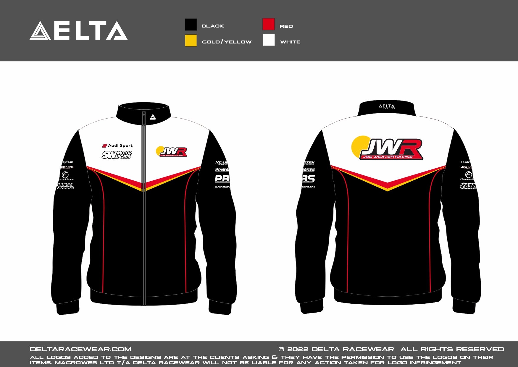 JWR Racing Sublimated Men's Track Top
