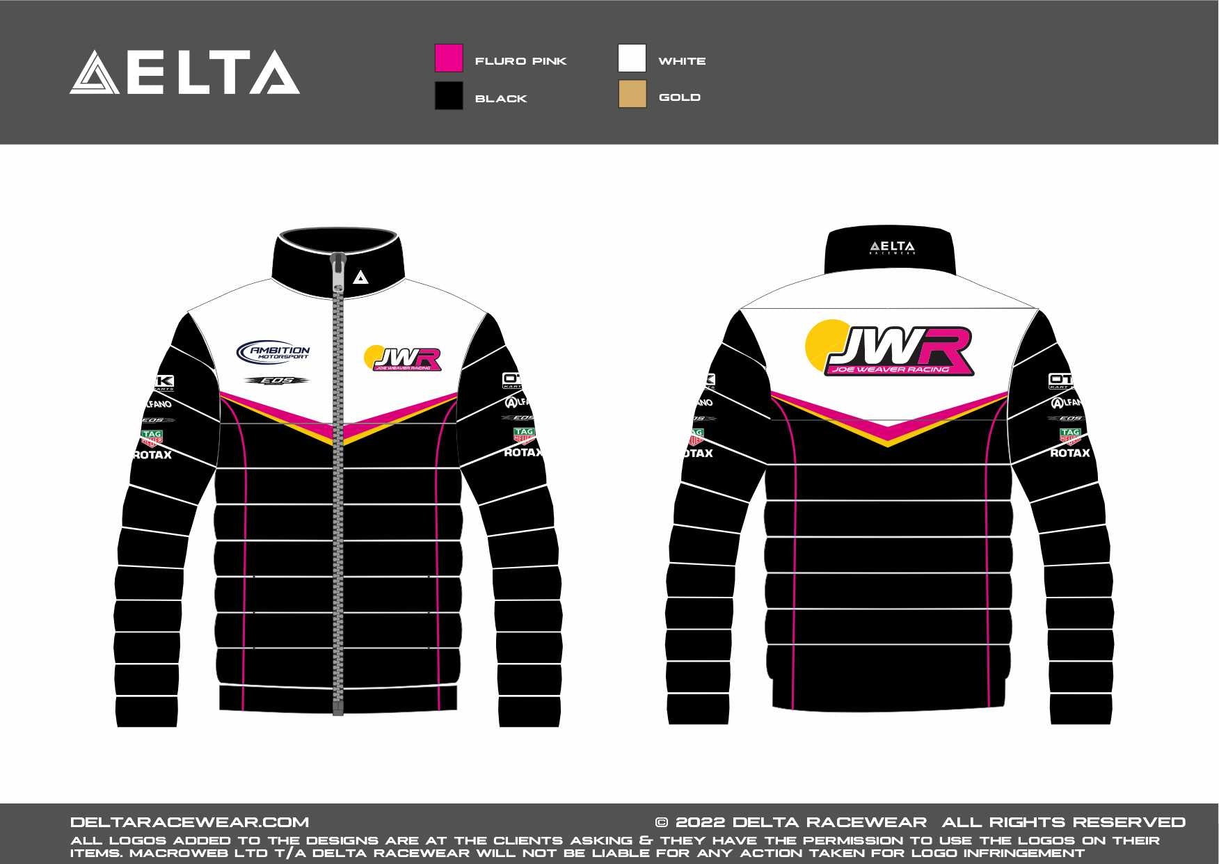 JWR Karting Sublimated Kid's Padded Jacket