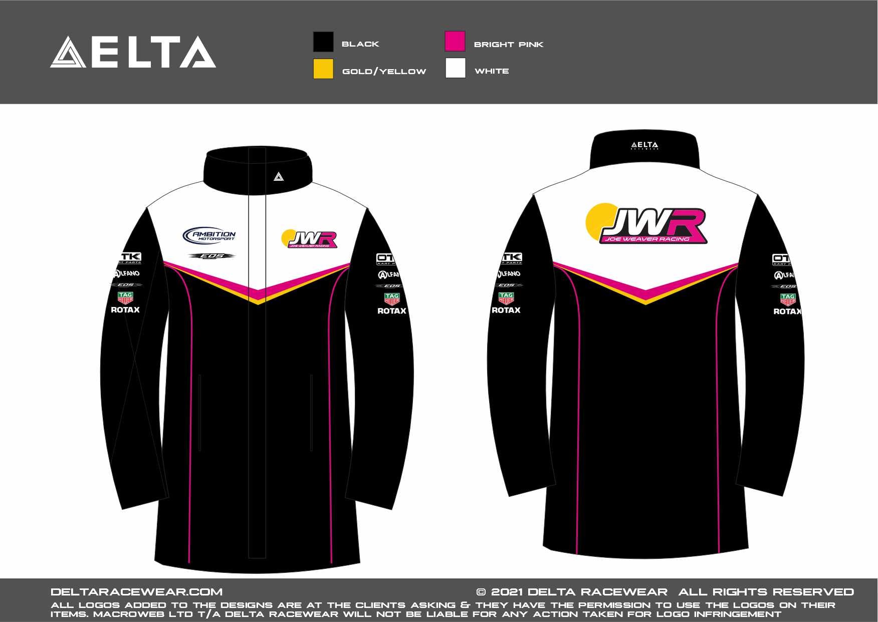 JWR Karting Sublimated Kid's Winter Coat