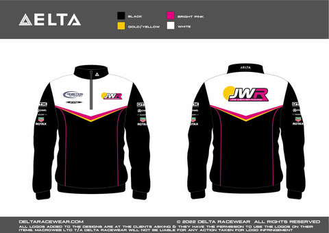 JWR Karting Sublimated Kid's Zip Neck Jumper