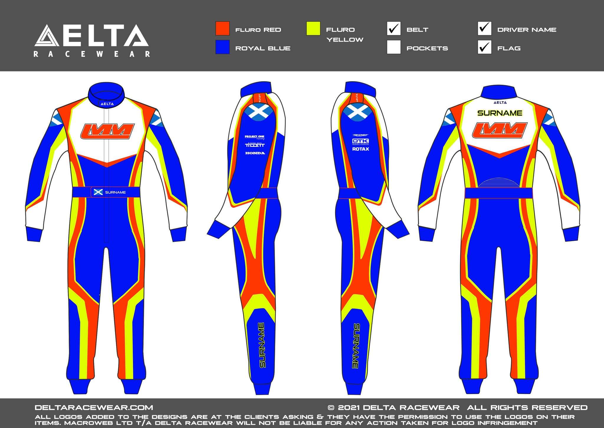 LMM Embroidered FIA 877-2022 Kart Racesuit